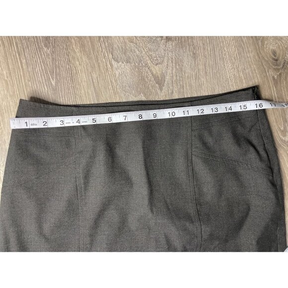 Coldwater Creek Brown Cotton Straight Pencil Skirt Sz 10P - Picture 6 of 9